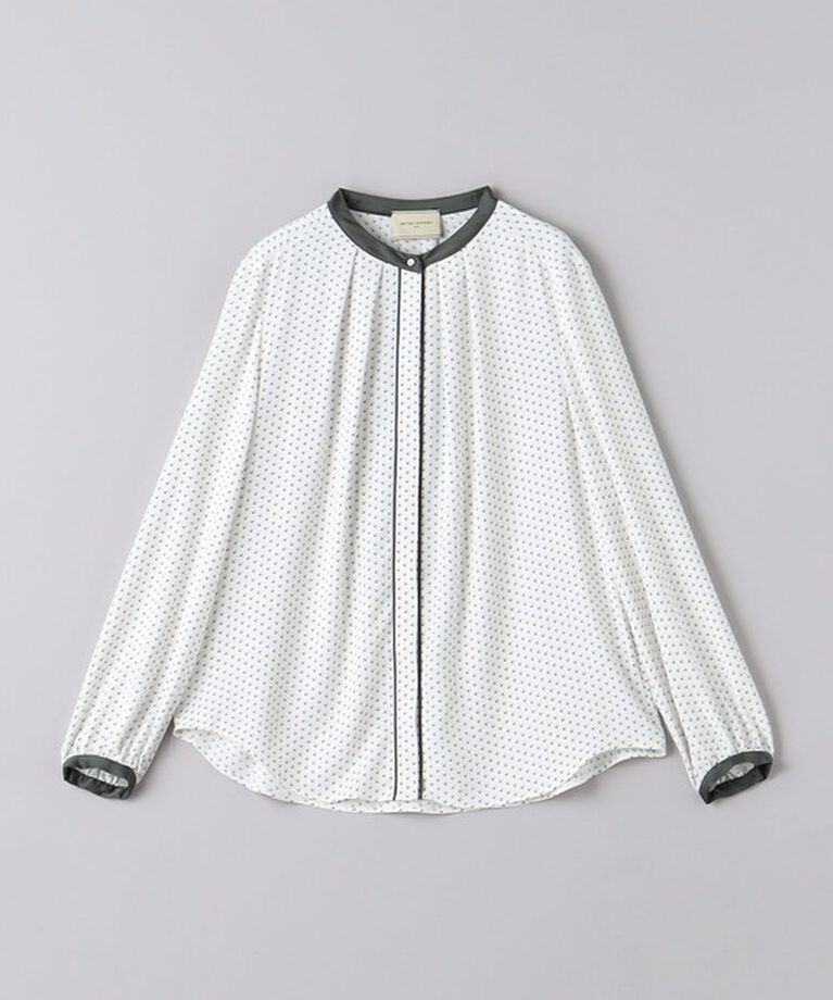UNITED ARROWS「バイカラー パイピング ブラウス」|シャツ・ブラウス|