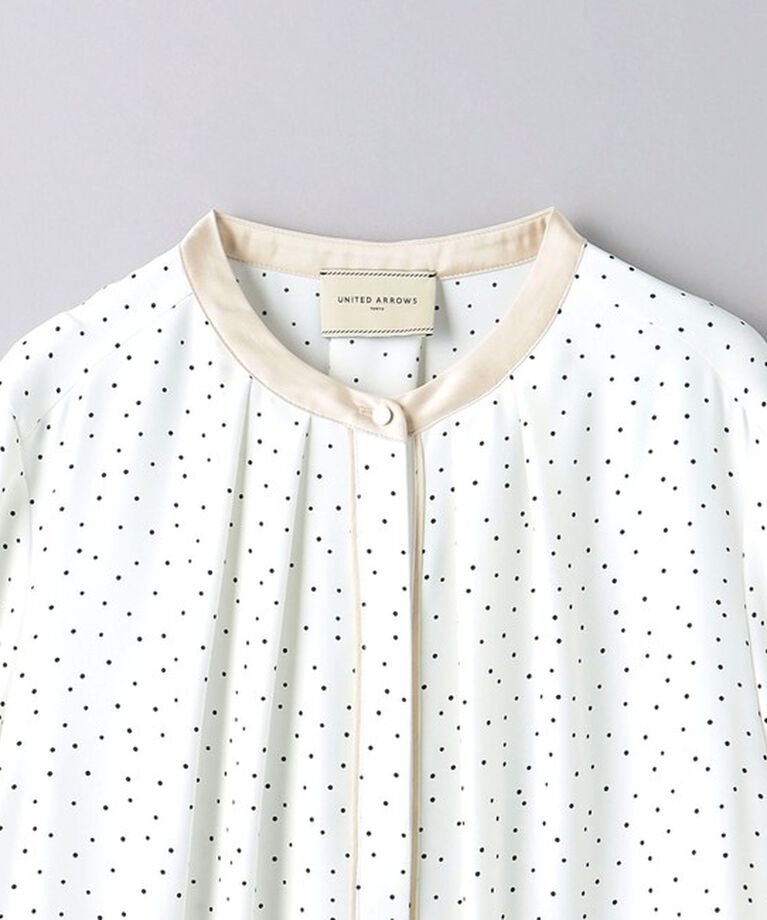 UNITED ARROWS「バイカラー パイピング ブラウス」|シャツ・ブラウス|