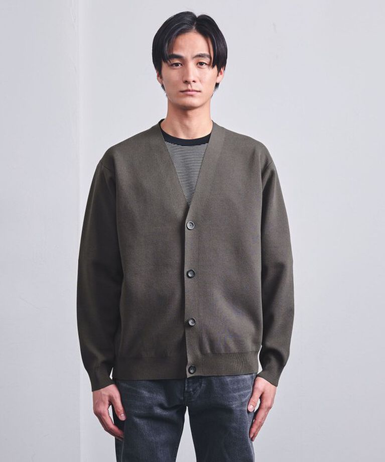 UNITED ARROWS「4シーズンズ ミラノリブ カーディガン ーウォッシャブルー」|カーディガン|
