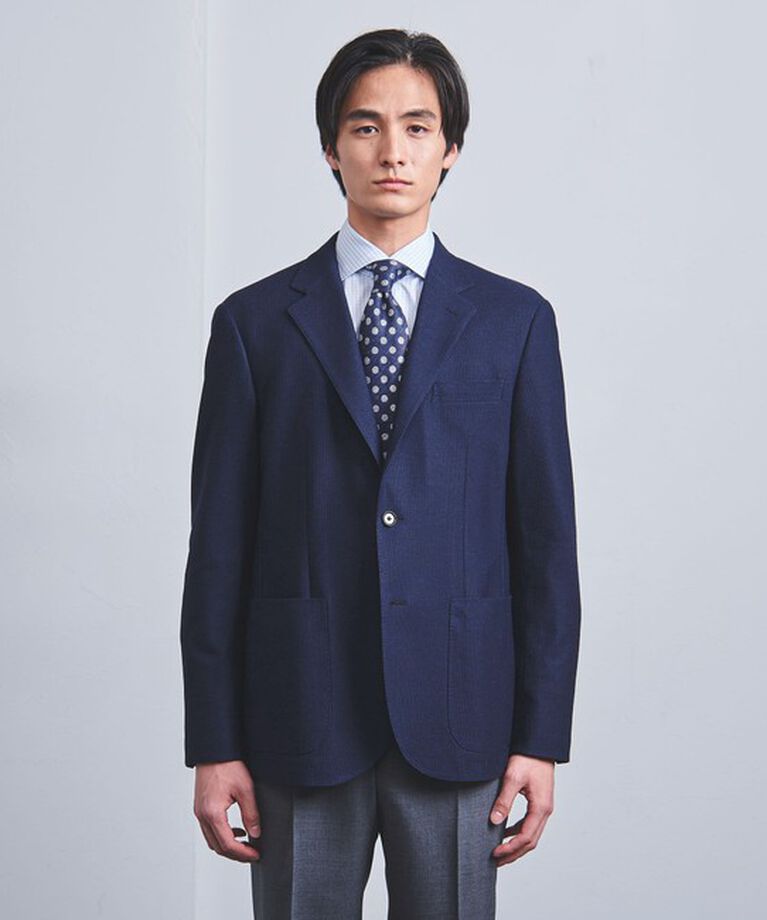 UNITED ARROWS「ハニカムメッシュ シングル ３ボタン テーラードジャケット COMFORT EASY―MODEL」|テーラードジャケット|