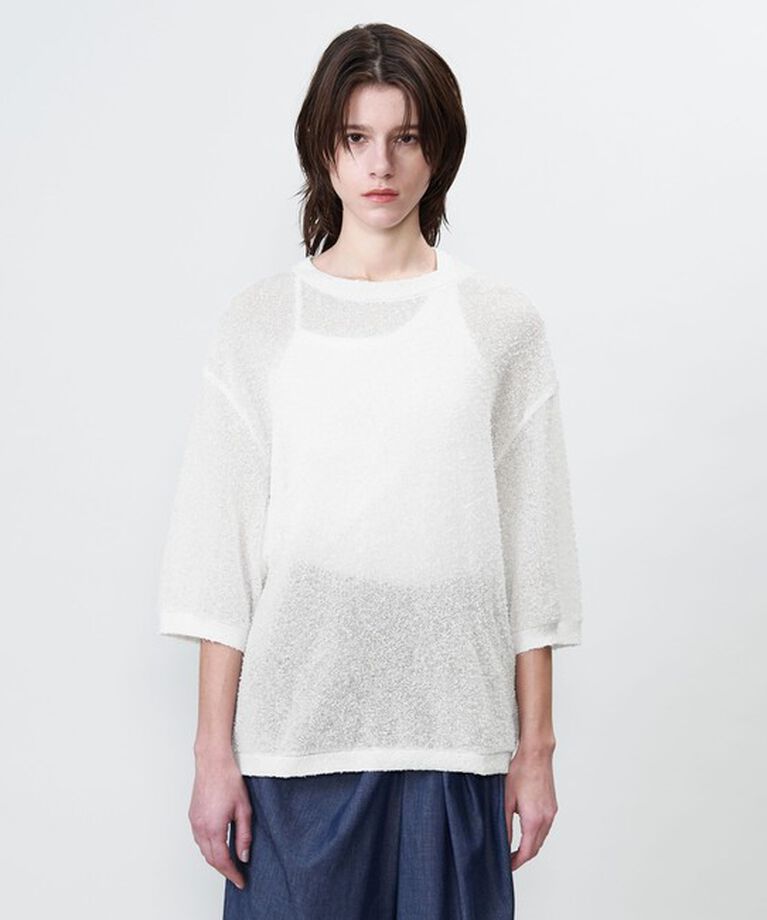 ASTRAET「＜ASTRAET＞14G クルーネック ショートスリーブニット」|ニット・セーター|