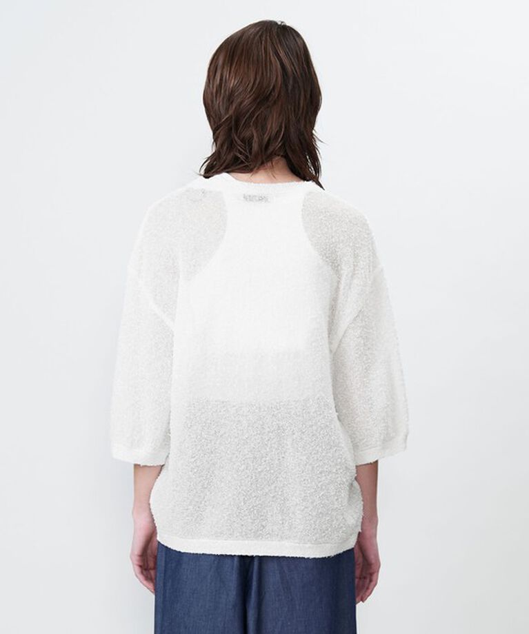 ASTRAET「＜ASTRAET＞14G クルーネック ショートスリーブニット」|ニット・セーター|