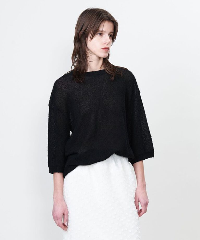 ASTRAET「＜ASTRAET＞14G クルーネック ショートスリーブニット」|ニット・セーター|