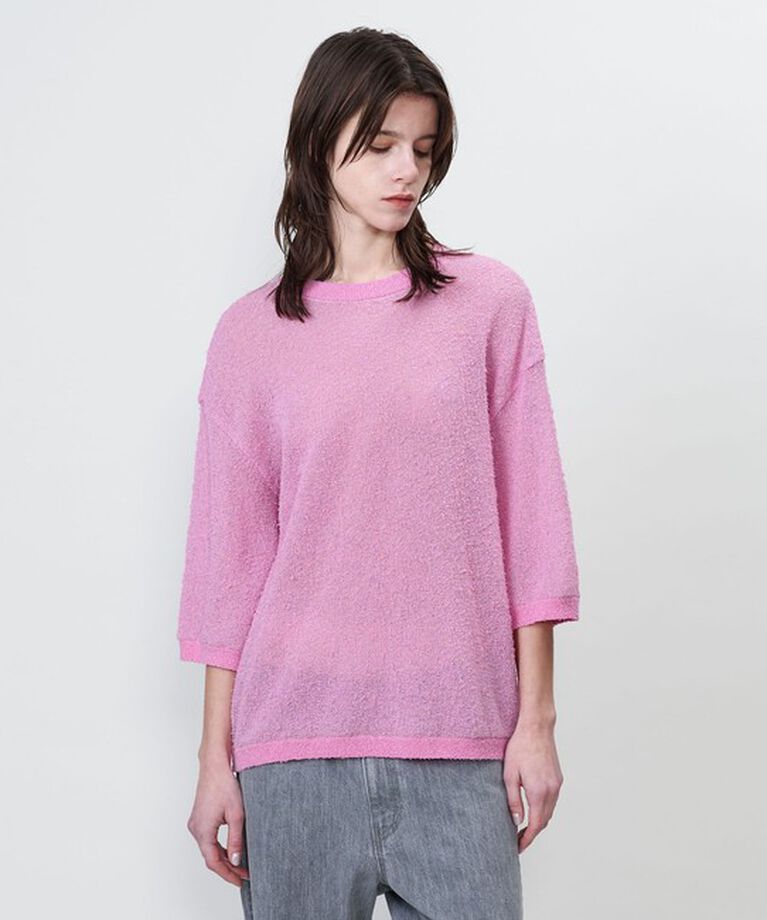ASTRAET「＜ASTRAET＞14G クルーネック ショートスリーブニット」|ニット・セーター|
