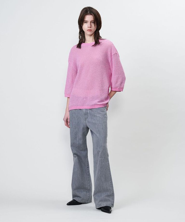 ASTRAET「＜ASTRAET＞14G クルーネック ショートスリーブニット」|ニット・セーター|