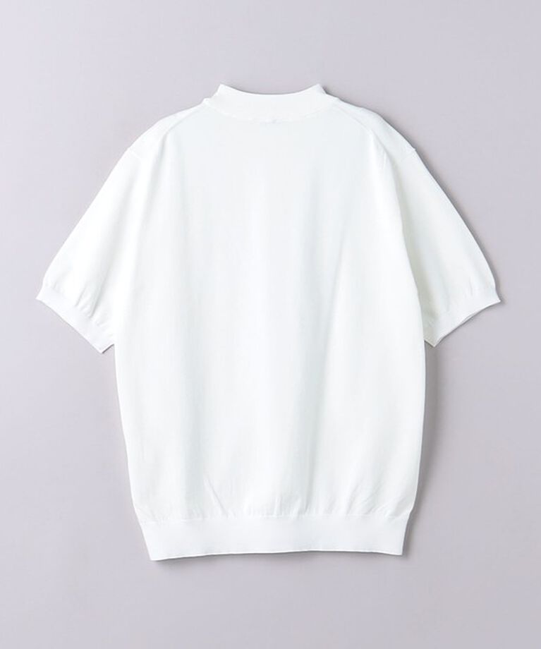 UNITED ARROWS「ショートスリーブ モックネックニット UA COZY ーウォッシャブル・抗菌防臭ー」|ニット・セーター|
