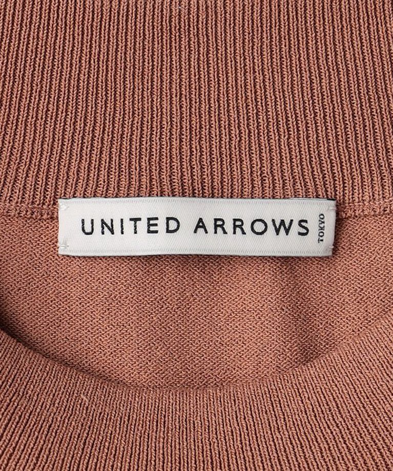 UNITED ARROWS「ショートスリーブ モックネックニット UA COZY ーウォッシャブル・抗菌防臭ー」|ニット・セーター|
