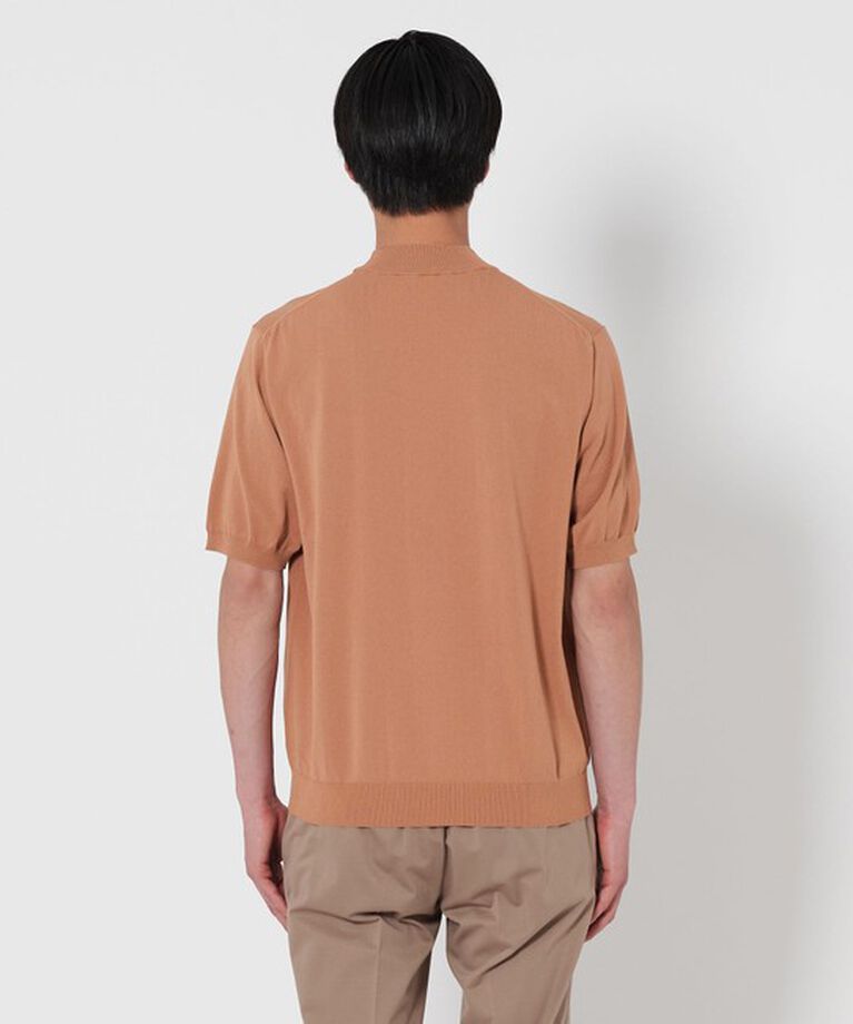 UNITED ARROWS「ショートスリーブ モックネックニット UA COZY ーウォッシャブル・抗菌防臭ー」|ニット・セーター|