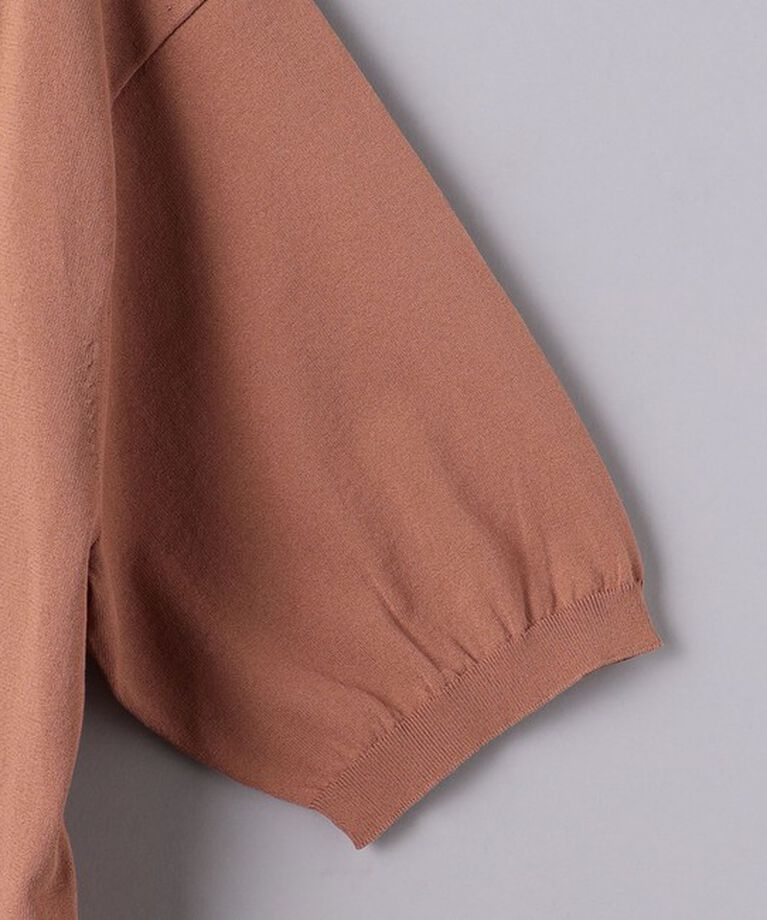 UNITED ARROWS「ショートスリーブ モックネックニット UA COZY ーウォッシャブル・抗菌防臭ー」|ニット・セーター|