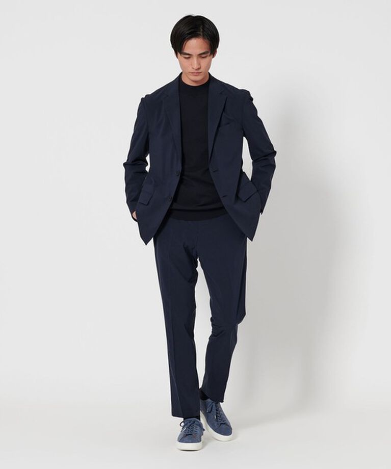 UNITED ARROWS「ショートスリーブ モックネックニット UA COZY ーウォッシャブル・抗菌防臭ー」|ニット・セーター|