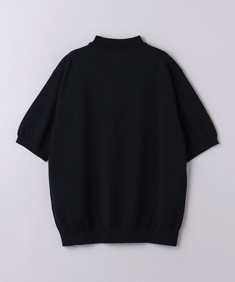 UNITED ARROWS「ショートスリーブ モックネックニット UA COZY ーウォッシャブル・抗菌防臭ー」|ニット・セーター|