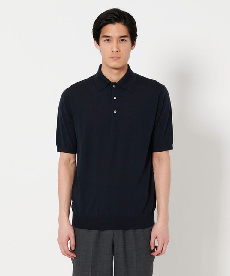 UNITED ARROWS「ウール ハイゲージ ニットポロシャツ」|ポロシャツ|