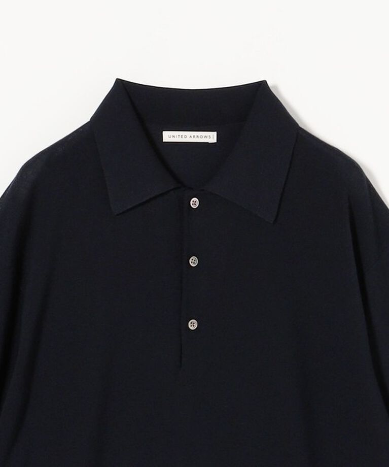 UNITED ARROWS「ウール ハイゲージ ニットポロシャツ」|ポロシャツ|