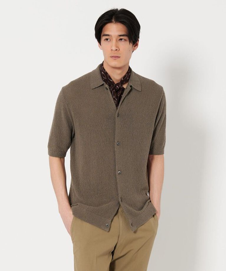 UNITED ARROWS「ブークレ ポロ カーディガン」|ニット・セーター|MOCA