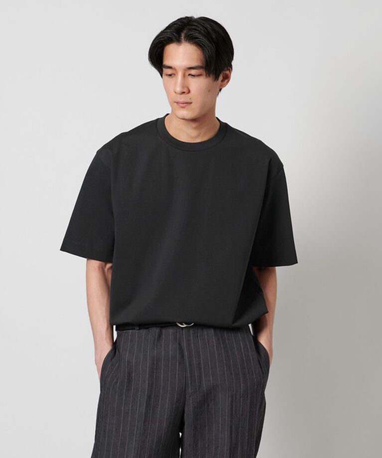 UNITED ARROWS「ポンチ Tシャツ デオドランド ー抗菌防臭・接触冷感ー」|Tシャツ・カットソー|BLACK