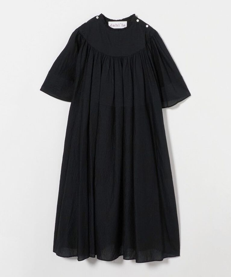 UNITED ARROWS「【別注】＜dahl'ia＞ボリューム ワンピース」|Tシャツ・カットソー|BLACK