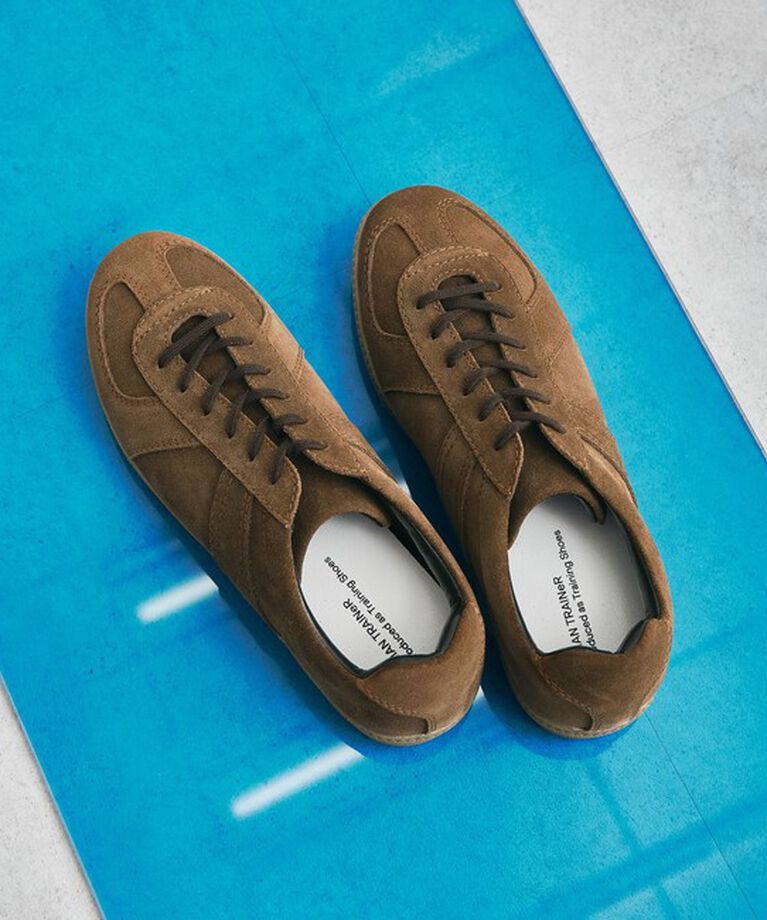 UNITED ARROWS green label relaxing「【別注】＜GERMAN TRAINeR＞GLR ジャーマントレーナー スエード スニーカー」|スニーカー|DK.BROWN