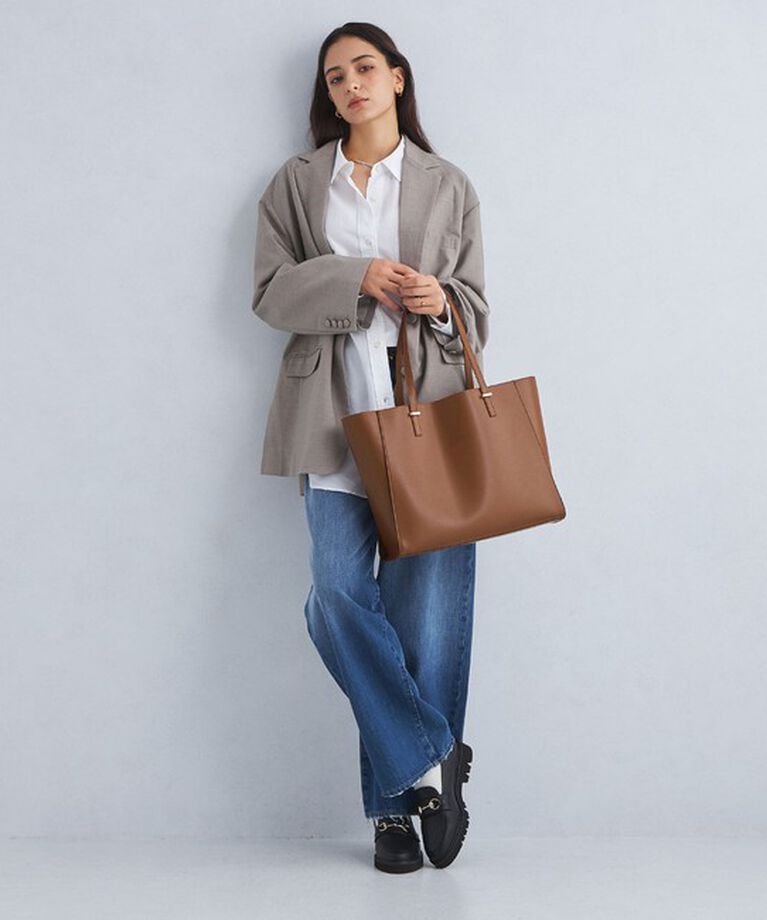 UNITED ARROWS green label relaxing「【WEB限定】ワンポイント シンプル トートバッグ（ソフトPCバッグ付） / A4 / 通勤」|トートバッグ|