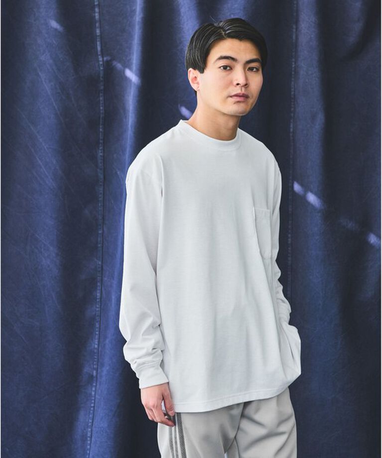 UNITED ARROWS green label relaxing「ドライ ジャージ クルーネック Tシャツ -吸水速乾-」|Tシャツ・カットソー|WHITE