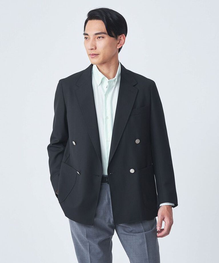UNITED ARROWS green label relaxing「エブリット コットンオックス ストライプ スナップ ボタンダウン シャツ -イージーアイロン-」|シャツ・ブラウス|