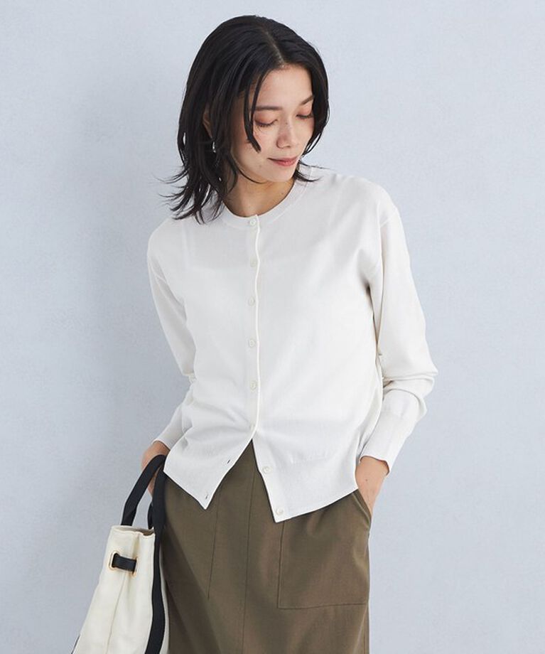 UNITED ARROWS green label relaxing「ドラキー クルーネック ニット カーディガン」|カーディガン|