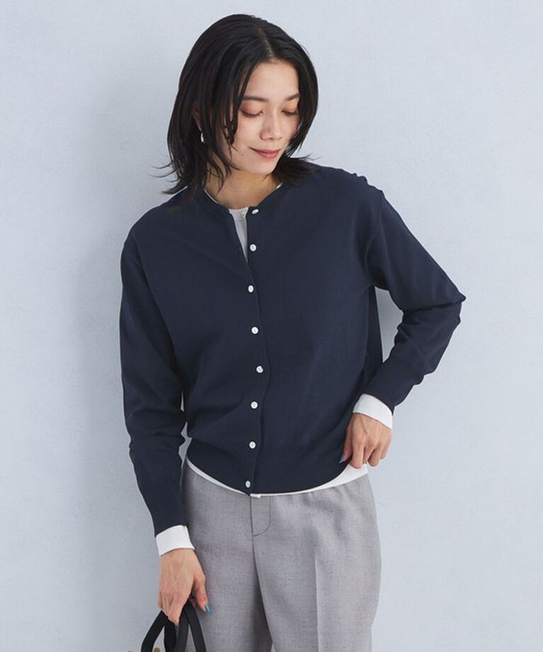 UNITED ARROWS green label relaxing「ドラキー クルーネック ニット カーディガン」|カーディガン|