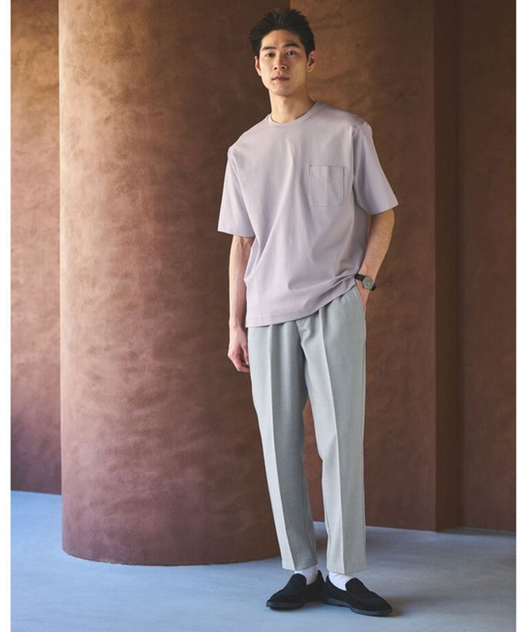 UNITED ARROWS green label relaxing「オーガニック ポンチ クルーネック Tシャツ」|Tシャツ・カットソー|