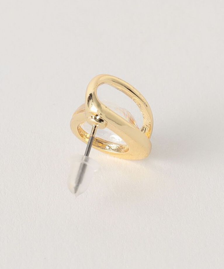 UNITED ARROWS green label relaxing「クリア シズク メタルフレーム ピアス」|ピアス|