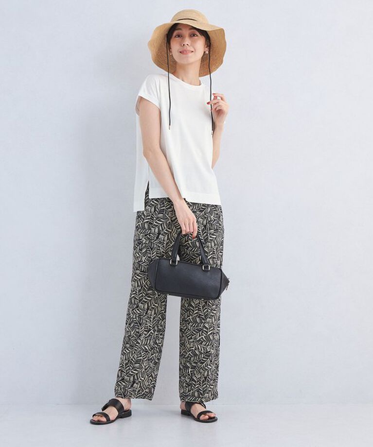 UNITED ARROWS green label relaxing「グロッシー フレンチスリーブ Tシャツ -抗菌防臭・制菌-」|Tシャツ・カットソー|