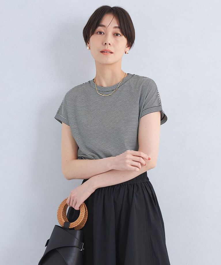 UNITED ARROWS green label relaxing「グロッシー フレンチスリーブ Tシャツ -抗菌防臭・制菌-」|Tシャツ・カットソー|その他1