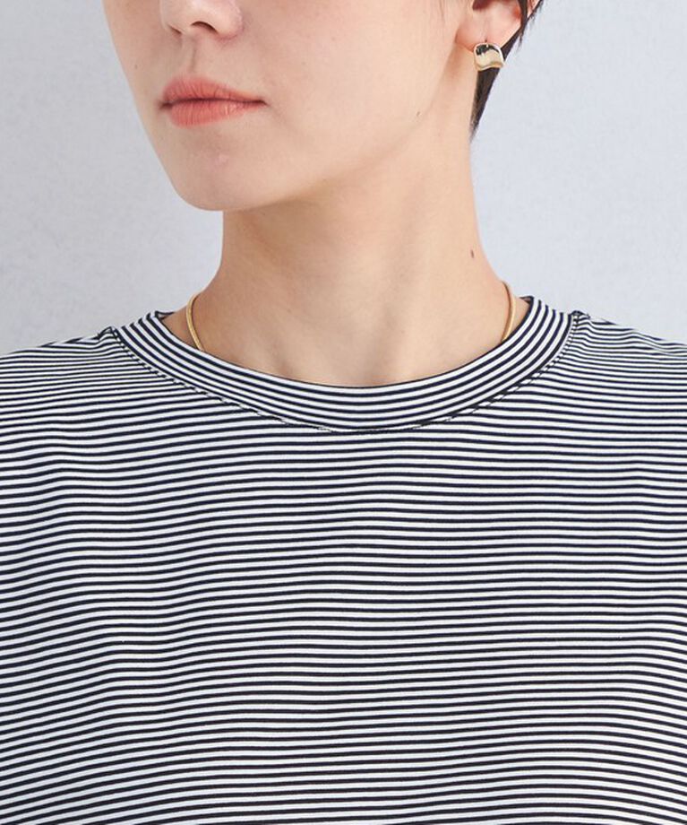 UNITED ARROWS green label relaxing「グロッシー フレンチスリーブ Tシャツ -抗菌防臭・制菌-」|Tシャツ・カットソー|