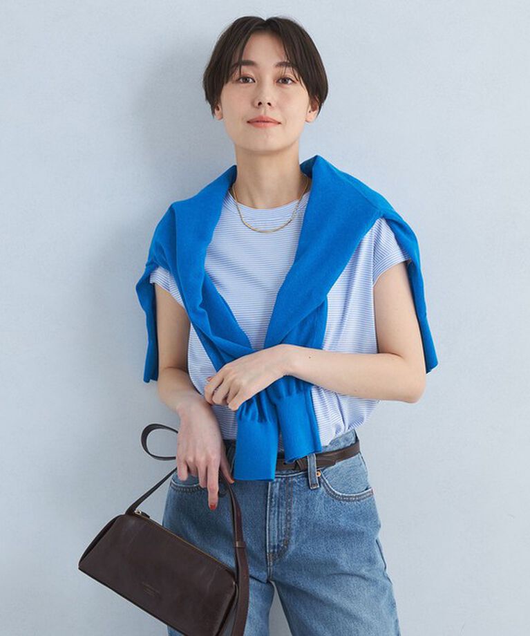 UNITED ARROWS green label relaxing「グロッシー フレンチスリーブ Tシャツ -抗菌防臭・制菌-」|Tシャツ・カットソー|その他2