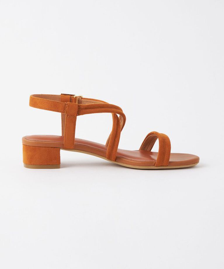 UNITED ARROWS green label relaxing「パデッドクロス サンダル（3cmヒール）」|サンダル|