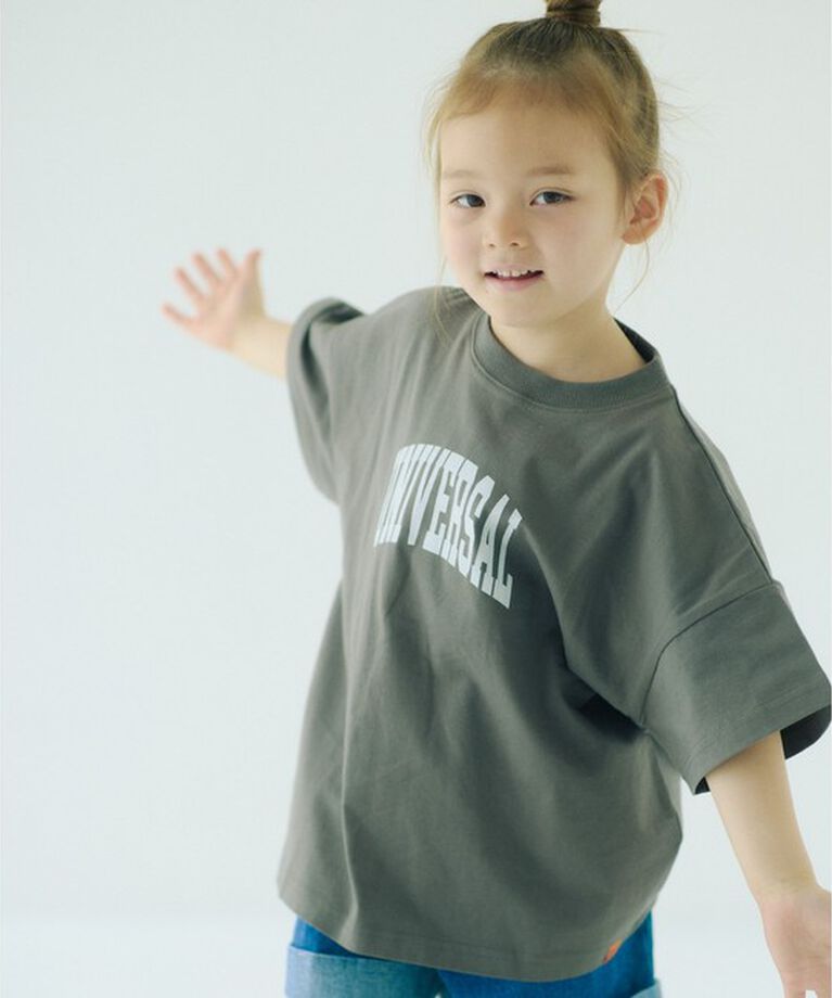 UNITED ARROWS green label relaxing「【別注】＜UNIVERSAL OVERALL＞UT シャツ / キッズ  100cm-130cm」|Tシャツ・カットソー|DK.BROWN