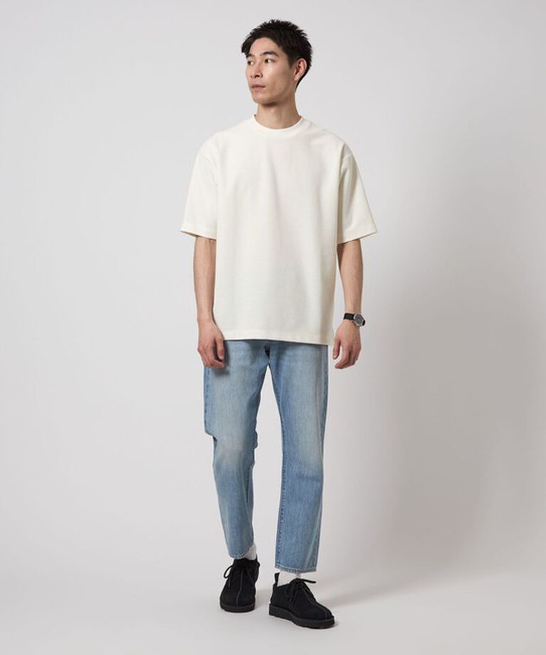 UNITED ARROWS green label relaxing「GIZA ハニカム クルーネック 半袖 Tシャツ」|Tシャツ・カットソー|