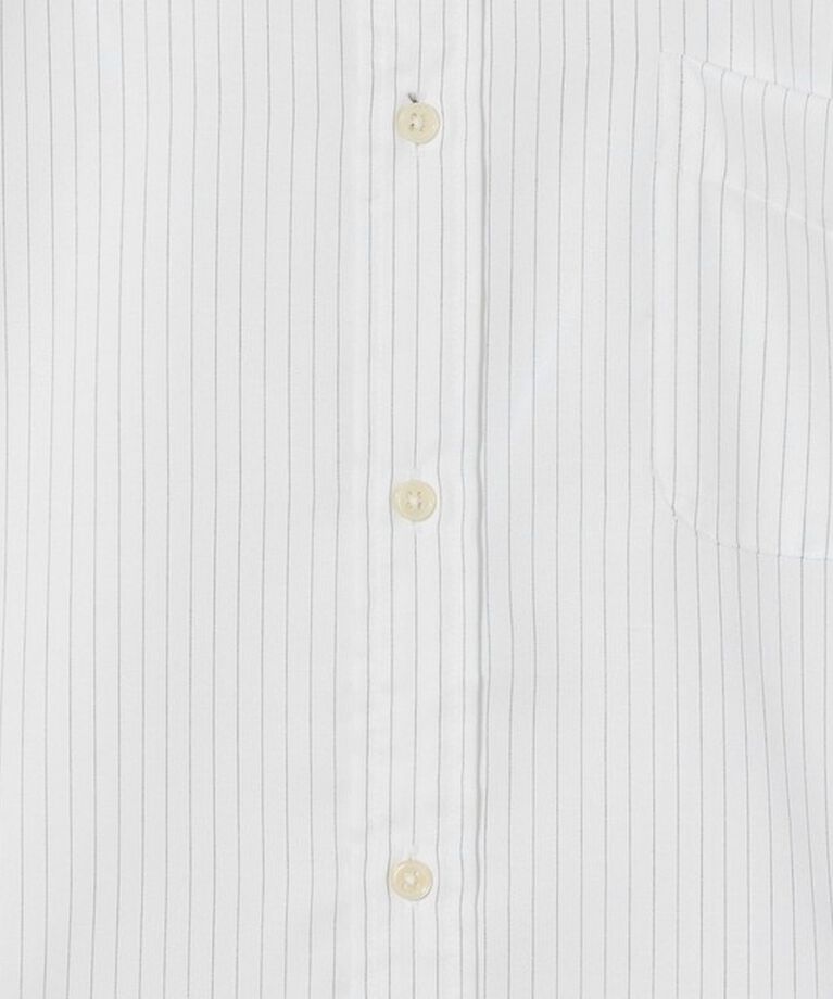 UNITED ARROWS green label relaxing「W/R オックス ストライプ バンドカラー 半袖 シャツ」|シャツ・ブラウス|