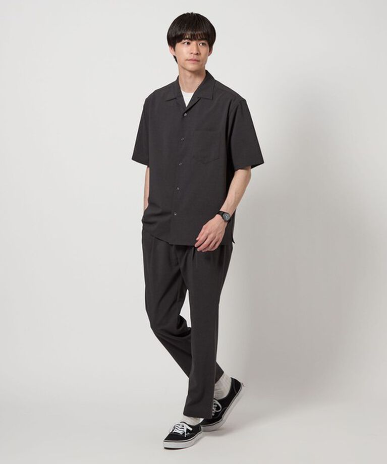 UNITED ARROWS green label relaxing「【WEB限定】JUST fit ドライ オープンカラー ショート スリーブ 半袖 シャツ -ストレッチ・吸水速乾-」|シャツ・ブラウス|