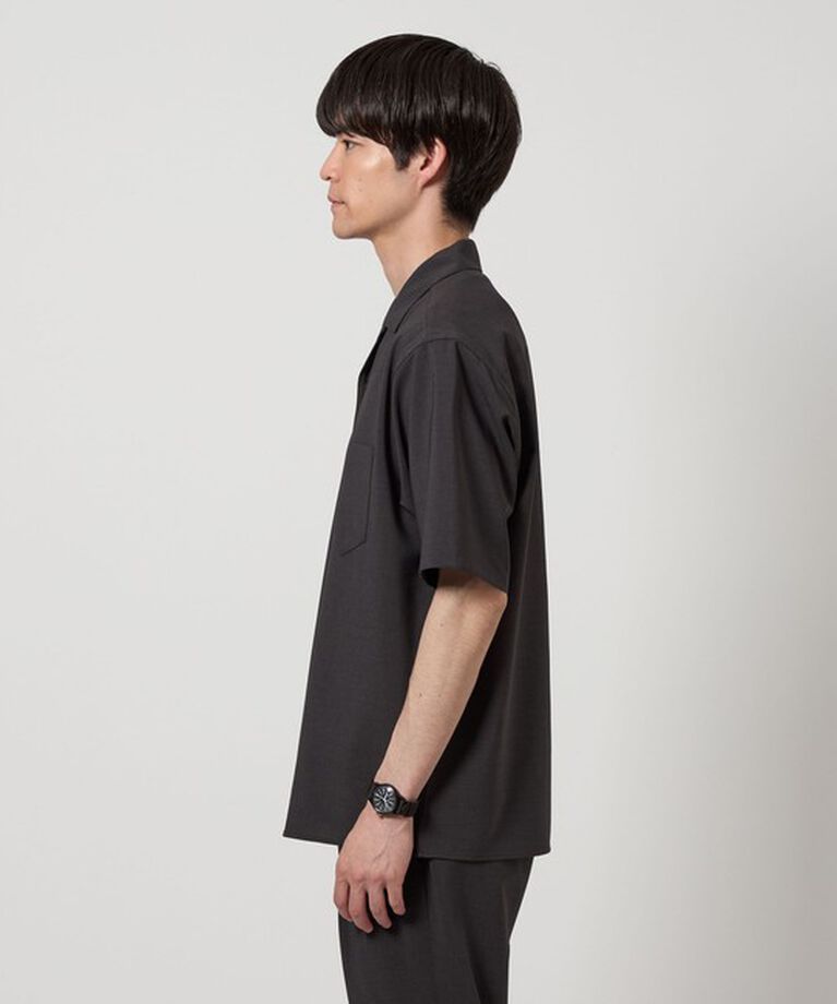 UNITED ARROWS green label relaxing「【WEB限定】JUST fit ドライ オープンカラー ショート スリーブ 半袖 シャツ -ストレッチ・吸水速乾-」|シャツ・ブラウス|