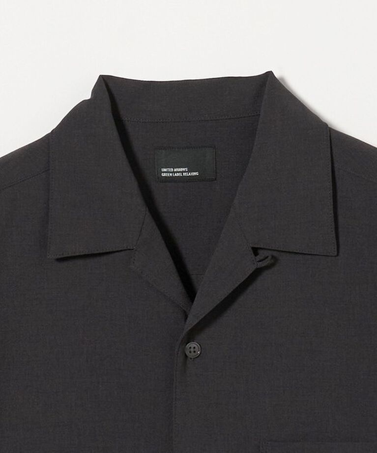 UNITED ARROWS green label relaxing「【WEB限定】JUST fit ドライ オープンカラー ショート スリーブ 半袖 シャツ -ストレッチ・吸水速乾-」|シャツ・ブラウス|