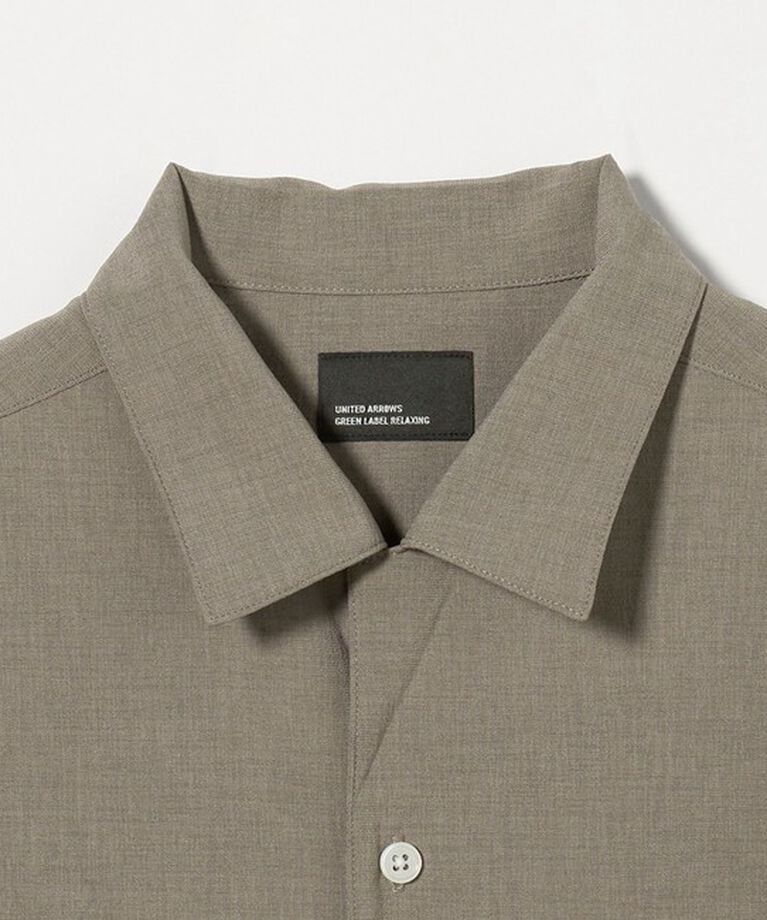 UNITED ARROWS green label relaxing「【WEB限定】JUST fit ドライ オープンカラー ショート スリーブ 半袖 シャツ -ストレッチ・吸水速乾-」|シャツ・ブラウス|