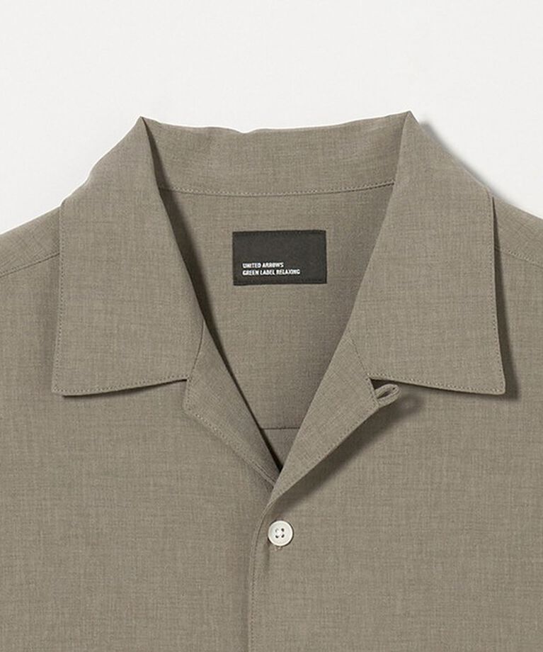 UNITED ARROWS green label relaxing「【WEB限定】JUST fit ドライ オープンカラー ショート スリーブ 半袖 シャツ -ストレッチ・吸水速乾-」|シャツ・ブラウス|