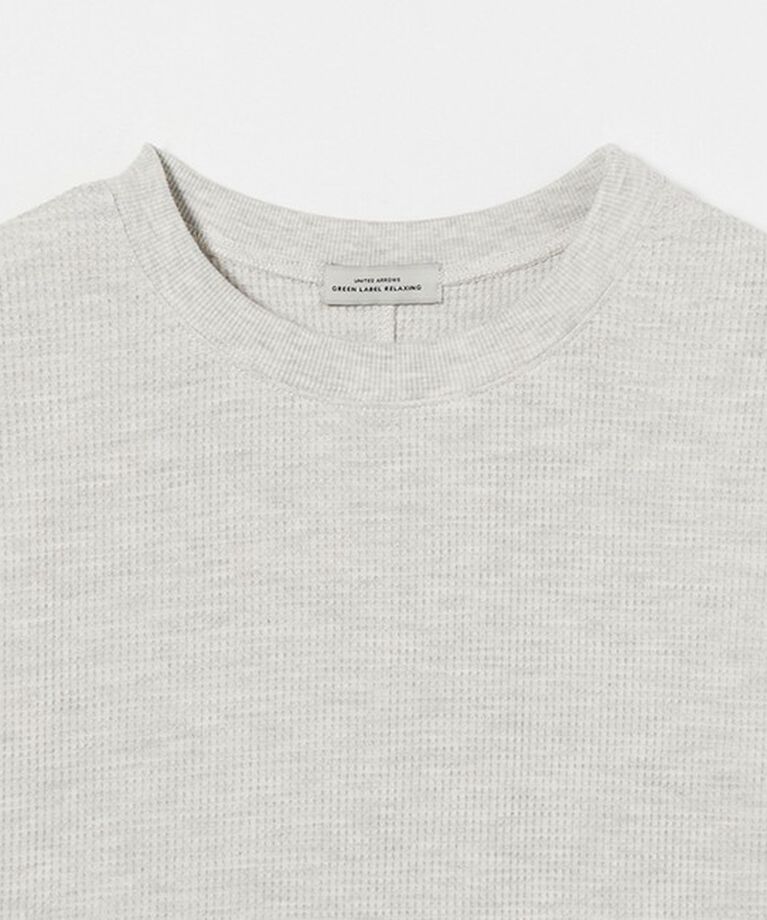UNITED ARROWS green label relaxing「【WEB限定】＜at ease＞ワッフル ノースリーブ Tシャツ」|Tシャツ・カットソー|