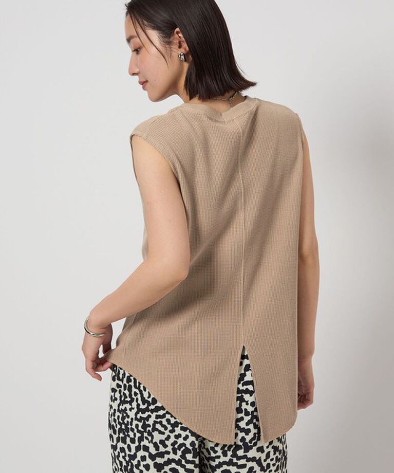 UNITED ARROWS green label relaxing「【WEB限定】＜at ease＞ワッフル ノースリーブ Tシャツ」|Tシャツ・カットソー|MOCA