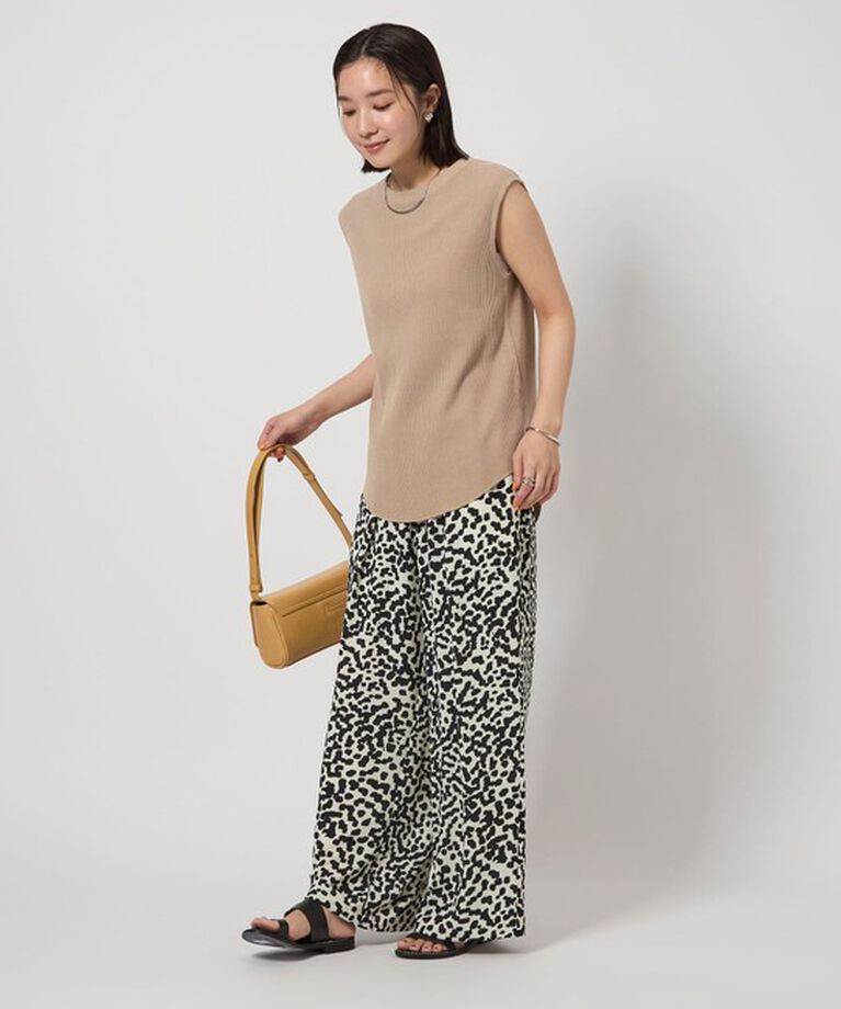 UNITED ARROWS green label relaxing「【WEB限定】＜at ease＞ワッフル ノースリーブ Tシャツ」|Tシャツ・カットソー|