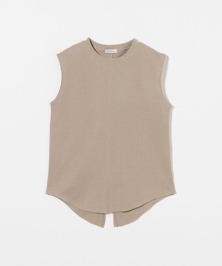 UNITED ARROWS green label relaxing「【WEB限定】＜at ease＞ワッフル ノースリーブ Tシャツ」|Tシャツ・カットソー|