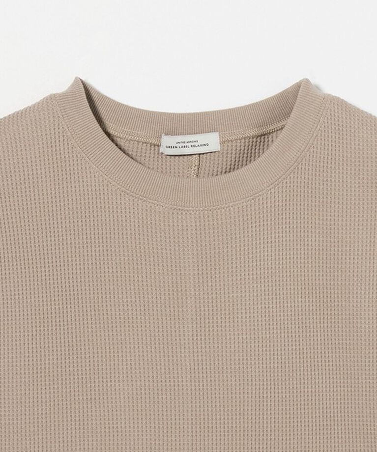 UNITED ARROWS green label relaxing「【WEB限定】＜at ease＞ワッフル ノースリーブ Tシャツ」|Tシャツ・カットソー|
