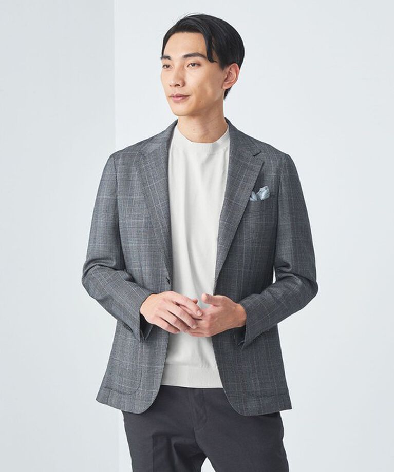 UNITED ARROWS green label relaxing「A+ テンジク クルーネック 半袖 ニット -ハンドウォッシャブル-」|ニット・セーター|
