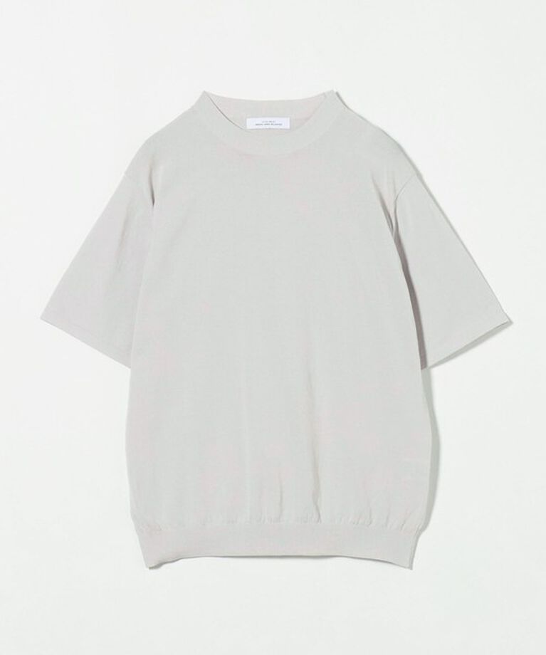 UNITED ARROWS green label relaxing「A+ テンジク クルーネック 半袖 ニット -ハンドウォッシャブル-」|ニット・セーター|