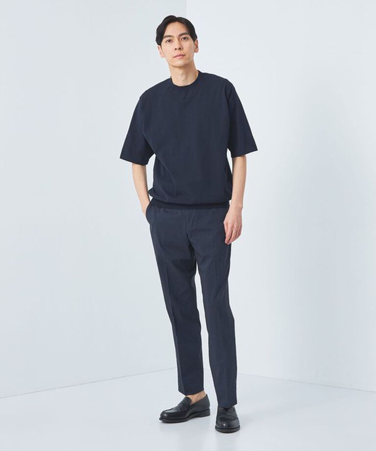 UNITED ARROWS green label relaxing「A+ テンジク クルーネック 半袖 ニット -ハンドウォッシャブル-」|ニット・セーター|