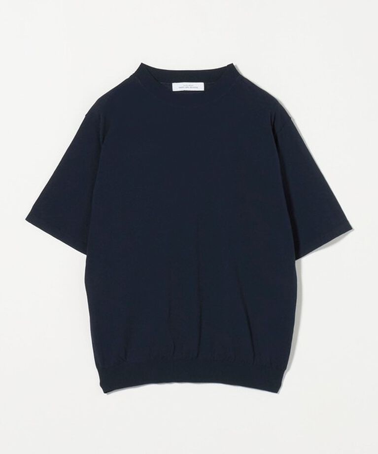 UNITED ARROWS green label relaxing「A+ テンジク クルーネック 半袖 ニット -ハンドウォッシャブル-」|ニット・セーター|